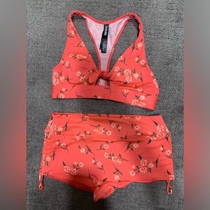 Victoria’s Secret PINK coral floral gym to swim set